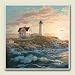 Kitchen & Housewares : Lighthouse at Dawn Absorbastone Tile Trivet