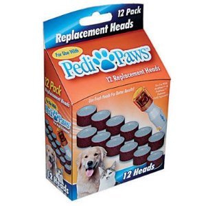 PediPaws Pedi Paws Replacement Heads 12 Pack  12 replacement filing heads