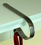 Holly Mantle Clip Stocking Holders - Antique Nickel