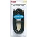 RG6 Digital Coaxial Cable with Gold-Plated F Connectors (Black)