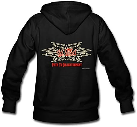 Tuf Chick Women's Jiu Jitsu Path To Enlightenment Graffiti Hoodie L Black