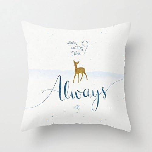 Home Style diylancas Cotton Linen Throw Pillow Cover Cushion Case Harry Potter Always - 45 X 45 cm Square Design by fashion phone case