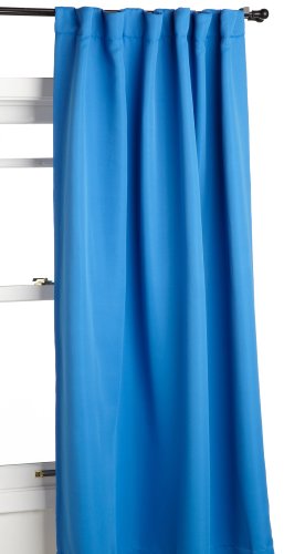 Eclipse Twill 52-Inch by 95-Inch Thermaweave Blackout Panel, Indigo