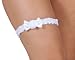 White Satin Garter - Set of 2