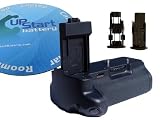 UpStart BG-E8 Battery Grip / Vertical Shutter Release for Canon EOS 550D, 600D DSLR, EOS Rebel T2i EOS Rebel T3i. Includes UpStart Battery Mouse Pad.