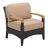 Plantation Lounge Chair with Cushions - Rustic Spice - Frontgate - Patio Furniture