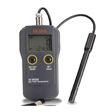 Hanna Instruments HI 99301N Waterproof EC/TDS/Temperature Meter, with Amperometric Technology, High Range