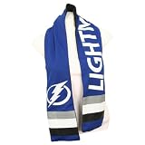 Tampa Bay Lightning Jersey Style Scarf W/ Zipper Pocket (60" x 6")