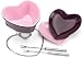 Chantal 2 Cup SweetHeart Fun Fondue Set, Semi Gloss Chocolate and Pink