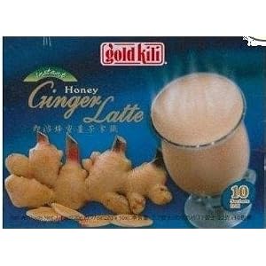Gold Kili Instant Honey Ginger Latte - 10 Packets (7.7 Oz) by PierMall Teas