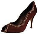Satin and Beaded wave Evening Shoe , Heel 4", Madison Shoe