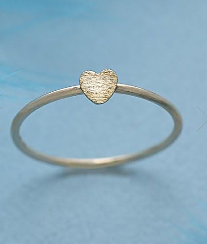 NOJESS WEB limited K10 Heart Pinky ring US size 2.5 New