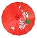 Asian Japanese Chinese Umbrella Parasol 32in Red 156-4