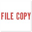 Xstamper Ecostamp "File Copy" Title Stamp, 2 x 0.5 Inches, Red (4410)