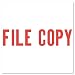Xstamper Ecostamp "File Copy" Title Stamp, 2 x 0.5 Inches, Red (4410)