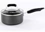Hamilton Beach 92009 Aluminum Nonstick Elite 2 Quart Covered Sauce Pan, Black