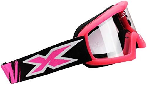 EKS Brand XGrom Youth Dirt Bike Motorcycle Goggles Eyewear - Liquid Flo Pink One Size Fits All