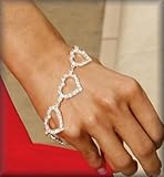 Rhinestone Heart Bracelet.