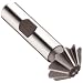 Niagara Cutter CH126 Single Angle Shank Type Chamfering Cutter, High Speed Steel, Uncoated (Bright), Weldon Shank, 45 Degree Angle, 1" Cutter Diameter, 10 Tooth, 5/16" Width