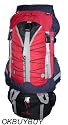 Harvest 7000 Cubic Inch Internal Frame Hiking Backpack, Red