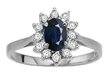 1.24 cts Genuine Sapphire Ring - 14kt White or Yellow Gold LIFETIME WARRANTEE