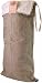 Cafe Creme long laundry bag beige stripes and white top, fully lined, drawstring closure