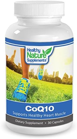 Healthy Nature Supplements CoQ10 Ubiquinone 200mg 30-Count Vegetable Capsules Anti-Oxidant &amp; Anti-Aging Healthy Brain, Heart, Blood Pressure, Digestive &amp; Immune System