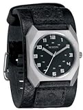 Nixon Men’s Scout Leather Analog Watch in Black