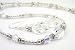 Crystal April Birthstone Sterling Silver Swarovski Crystal Handmade Beaded Necklace and Earring 2 Piece SET