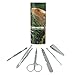 Bearded Dragon in Profile Stainless Steel Manicure Pedicure Grooming Beauty Care Travel Kit