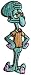 Spongebob Squarepants Cartoon Patch - Squidward Squid