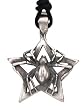 Spider Star Pewter Pendant Necklace Cool Man