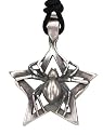 Spider Star Silver Tone Pewter Pendant Necklace Cool Man