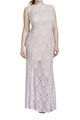 Plus Size Lace Evening Dress/Mother-of-the-Bride Dress 