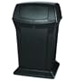 Rubbermaid 9171-88 BLA 45 gallon Capacity, 24-7/8" Length x 24-7/8" Width x 41-1/2" Height, 24-7/8" Square, Black Ranger Container with 2 doors