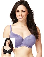 2 Pack All-Over Lace T-Shirt Balcony DD-G Bras