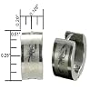7mm Stainless Steel Scorpion Huggie Hoop Earrings