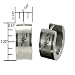 7mm Stainless Steel Scorpion Huggie Hoop Earrings