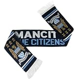 Manchester City FC "Citizens" Authentic EPL Knitted Scarf