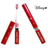Disney ディズニー ミッキー 電動 歯ブラシ レッド 抗菌音波振動式 毎分 23000 ストローク 替えブラシ 2本付 コスメ感覚 赤
