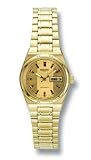 Seiko Ladies Automatic Beveled Crystal Bilingual Calendar Watch SYM600