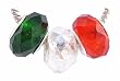 Pandora Style Charm Bead Set (Z251) Glass and Faceted Glass (Fits Troll too) ~ Christmas Set (Red, Green and Iridescent White)