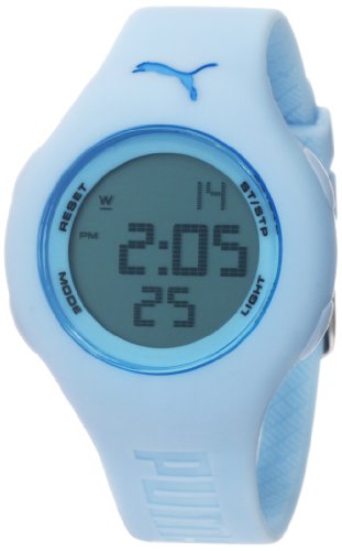 PUMA Women's PU910912002 Loop Small Digital Light Blue Watch