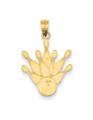 14K Yellow Gold 7 Pin and Bowling Ball