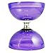 Cyclone Quartz Diabolo (Purp) - Triple Bearing Clutch Diablo - Juggle Dream Metal Hand Sticks & Firetoys Bag