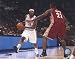 LeBron James/Carmelo Anthony - Court Action . Art PRINT Poster 10.00 X 8.00