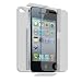 Skinomi TechSkin - Invisible Cell Phone Protector Shield Full Body Skin for Apple iPhone 4 + LIFETIME REPLACEMENTS