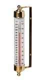 Conant Custom Brass Model T-1 Vermont Natural Brass Outdoor Thermometer