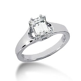 Buy 0.50 Ct Diamond Solitaire Ring Engagement SI3 H Emerald Cut Style by dalesinc.com DALES Diamond Store