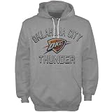NBA '47 Brand Oklahoma City Thunder Ball Court Slub Pull Over Hoodie - Gray (Large)